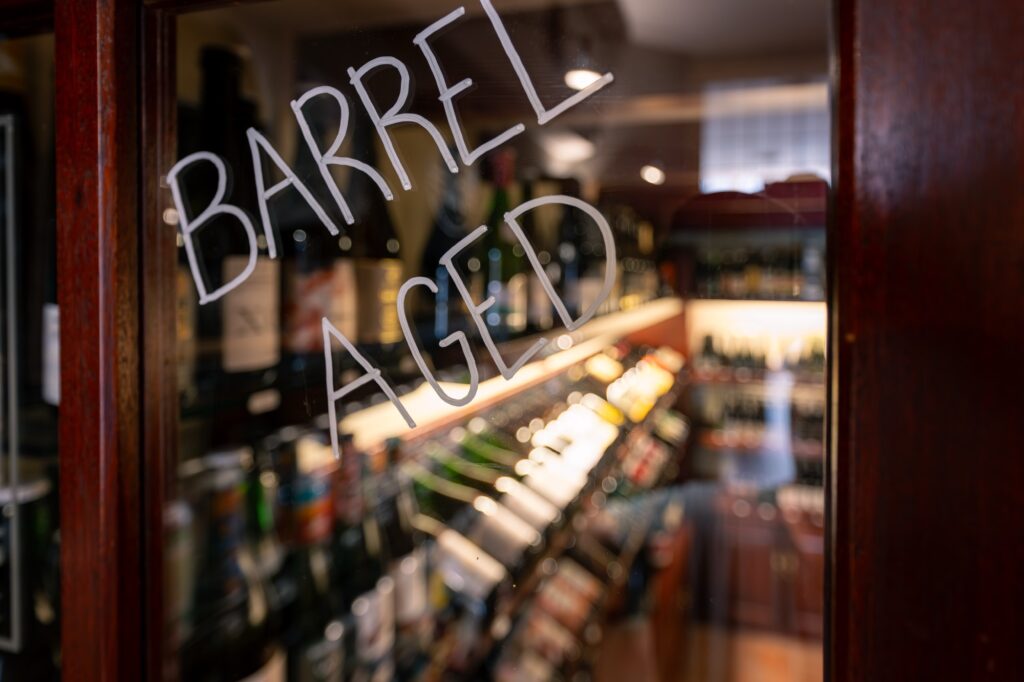 Klimaatkamer van Hoppiness Zutphen met Barrel Aged Bier
