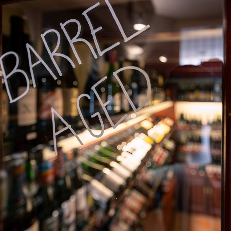 Klimaatkamer van Hoppiness Zutphen met Barrel Aged Bier